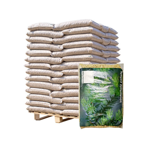 Bancale da 70 sacchi 15Kg pellet abete Din Plus A1 HD Binderholz AT001 –  Legno per Giardino