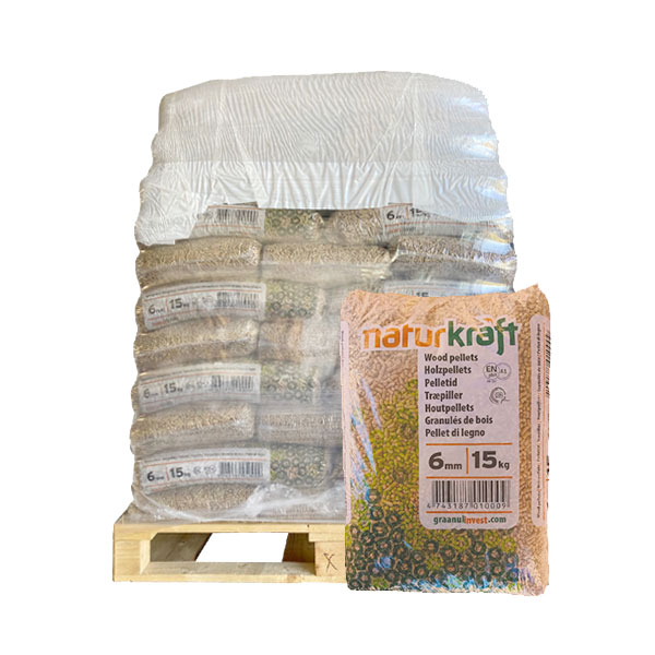 Bancale da 66 sacchi di pellet d'abete Naturkraft (5,50 € al sacco) – Legno  per Giardino